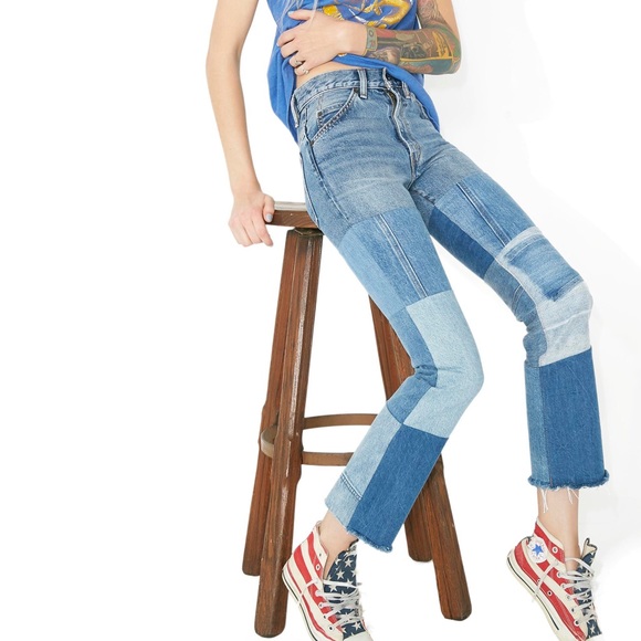 Levi's Denim - NWT Orange Label Levi’s Vinyl Revival patchwork